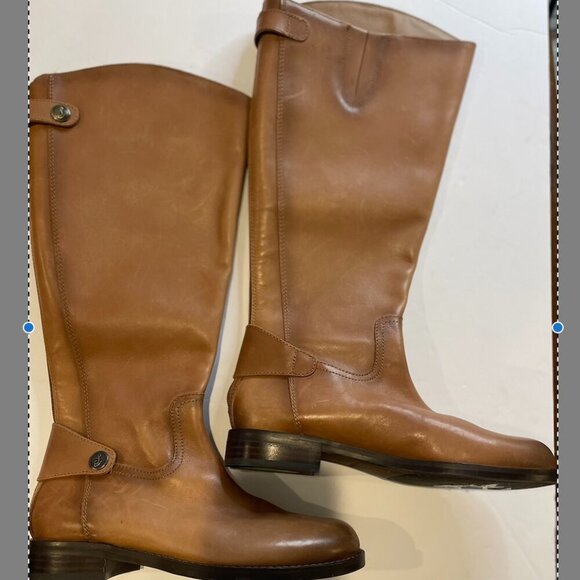 Sam Edelman Wm’s Brown Leather Riding Boot Sz 6.5 - Picture 5 of 7